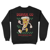 Denver Pizza Boy Crewneck Black back