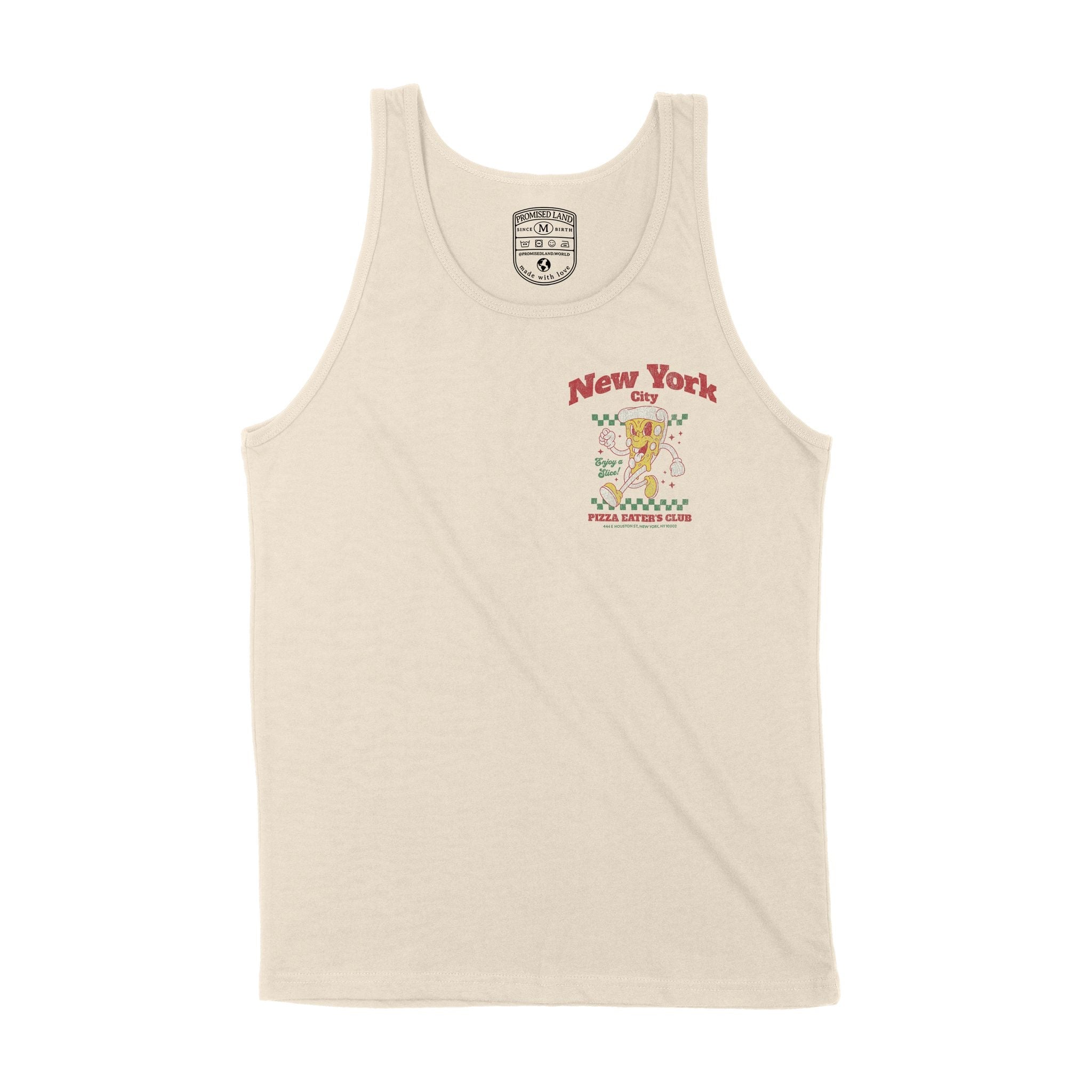 New York Pizza Boy Tank Top Natural front