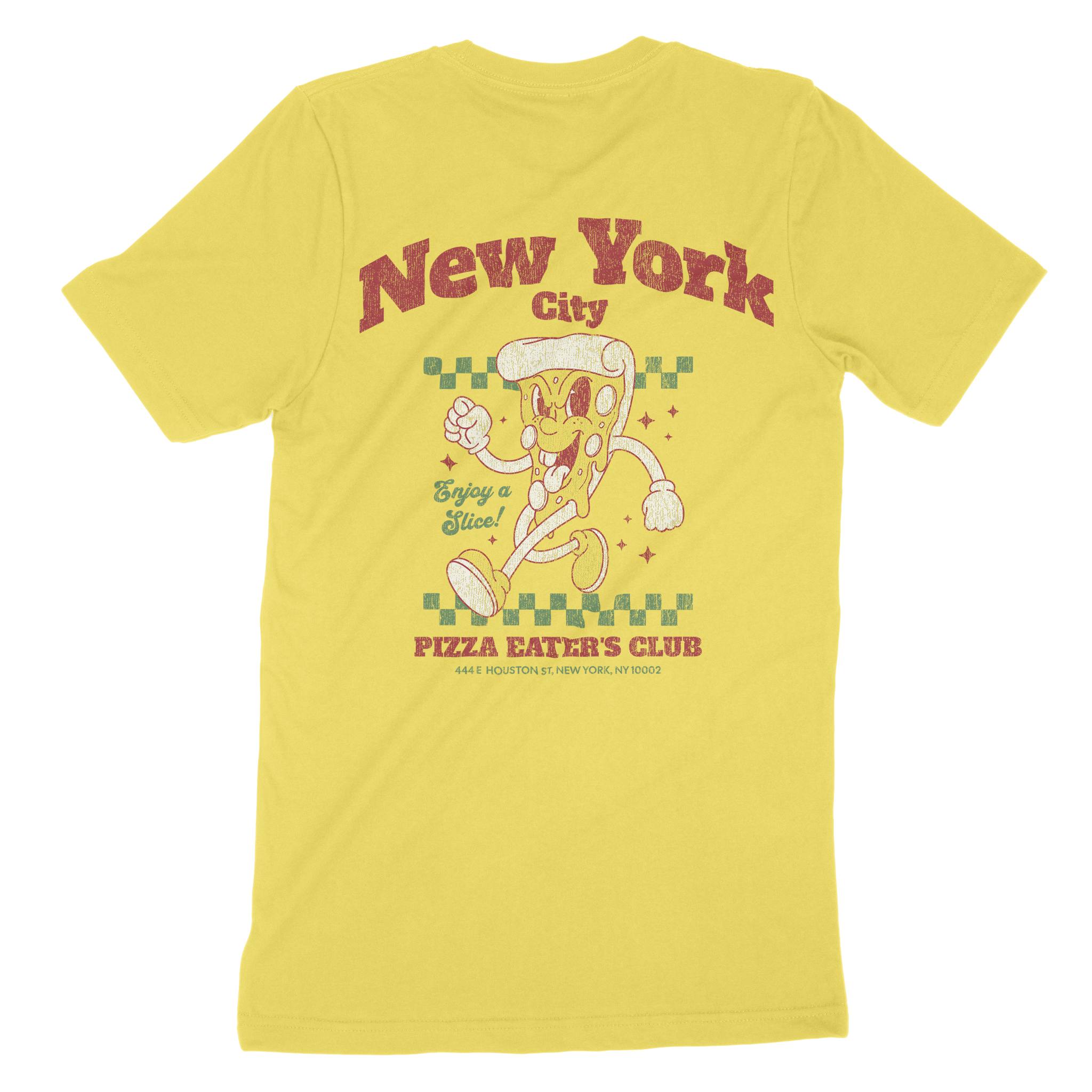 New York Pizza Boy T-Shirt Maize_Yellow back