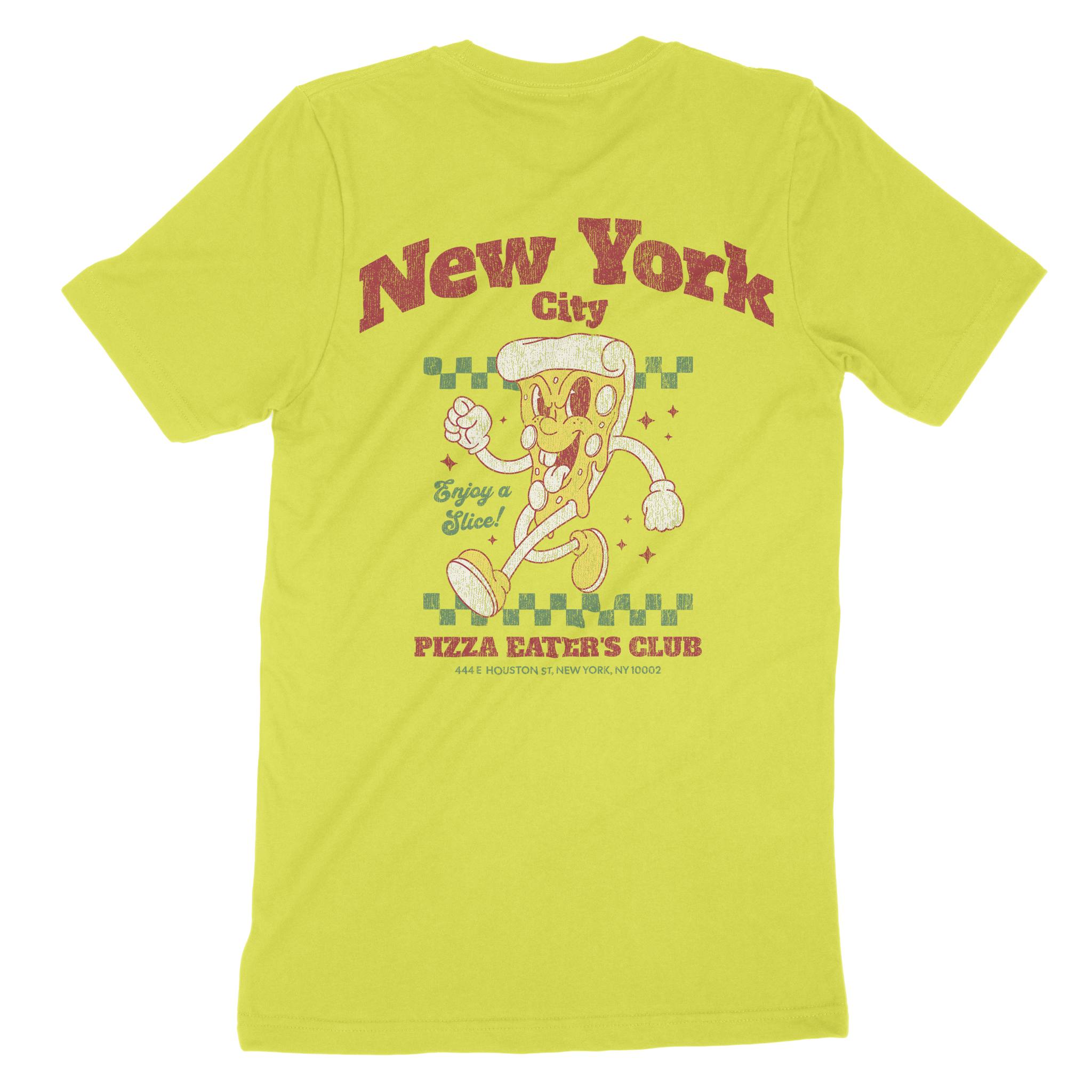 New York Pizza Boy T-Shirt Strobe back
