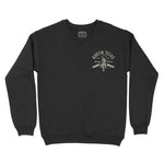 Austin Crewneck in Black - front view