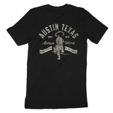 Austin Tiger Blade T-Shirt Vintage Black back