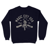 Miami Tiger Blade Crewneck Navy back