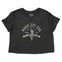 Miami Cropped Tee in Black - front view