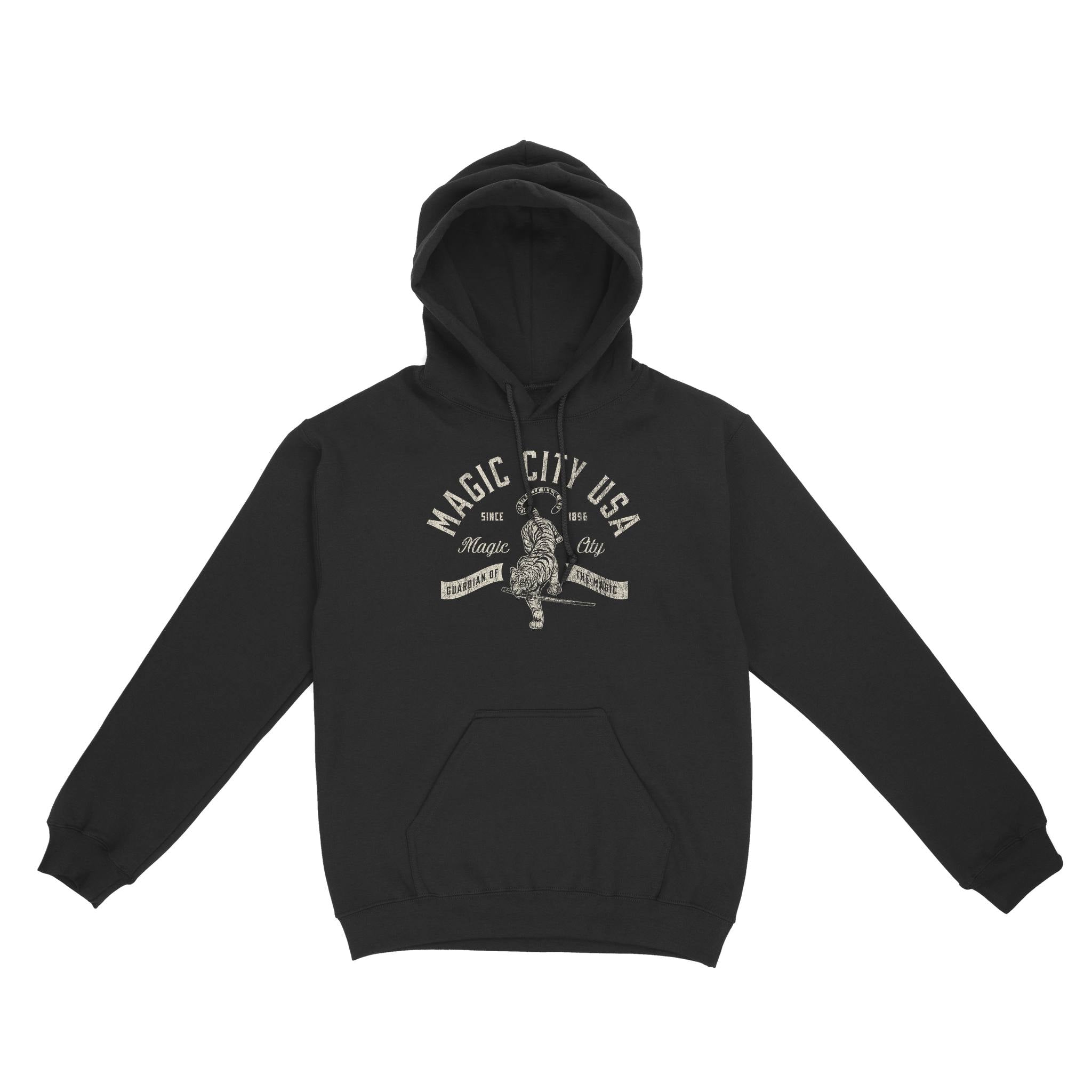 Miami Hoodie in Black - front view