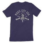 Miami Tiger Blade T-Shirt Navy back