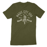 Miami Tiger Blade T-Shirt Olive back