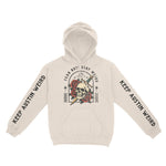 Austin Hoodie in Natural - front-sleeves view