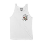 Austin Flower Skull Tank Top White front