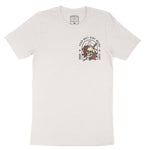 Austin Flower Skull T-Shirt in Vintage - front view