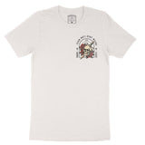 Austin Flower Skull T-Shirt in Vintage - front view