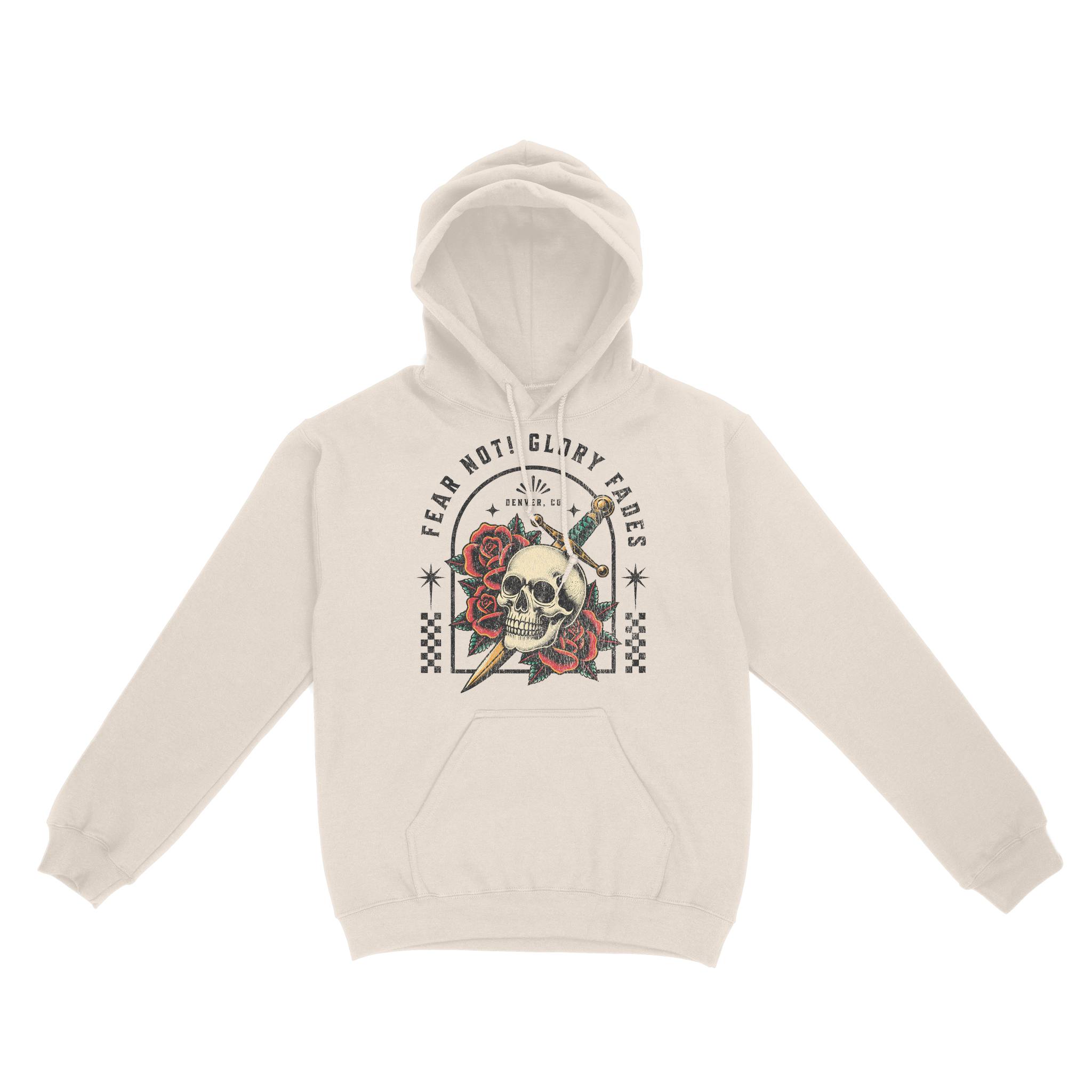 Denver Hoodie in Natural - front view