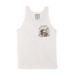 Denver Flower Skull Tank Top in Vintage - front view