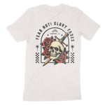 Denver Flower Skull T-Shirt in Vintage - back view