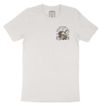 Miami Flower Skull T-Shirt Vintage White front