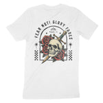 Miami Flower Skull T-Shirt White back