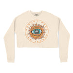 Asbury Park Eye Sublime Cropped Crew in Natural - front view