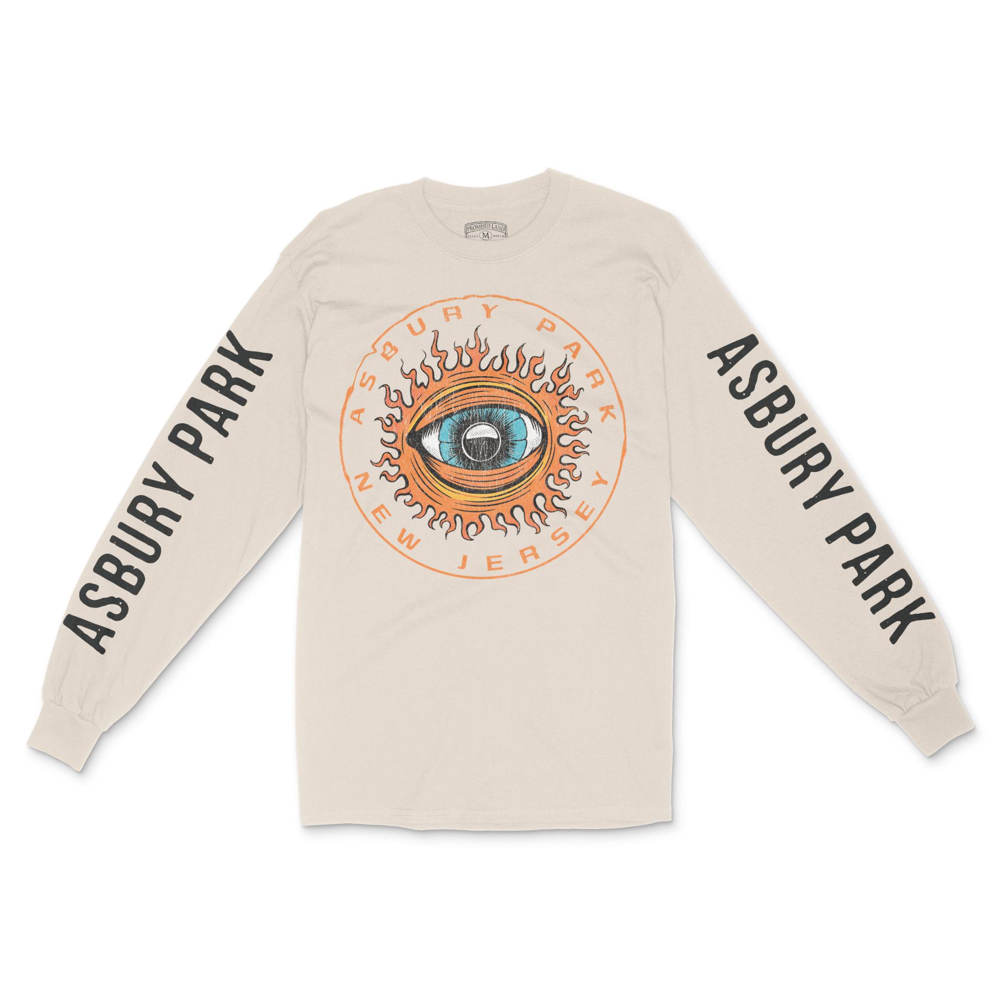 Asbury Park Eye Sublime Longsleeve in Natural - front with sleeves view
