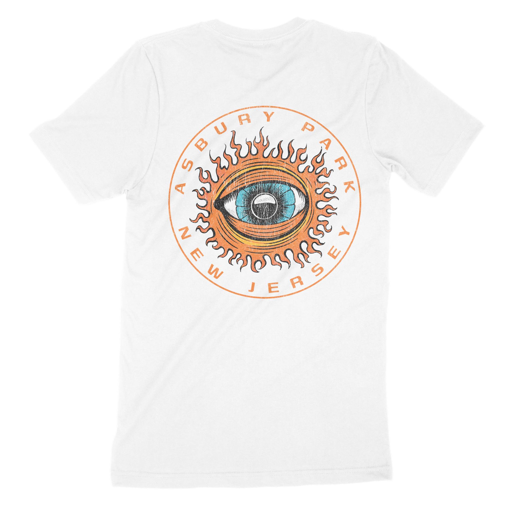 Asbury Park Eye Sublime T-Shirt in White - back view