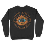 Austin Crewneck in Black - back view