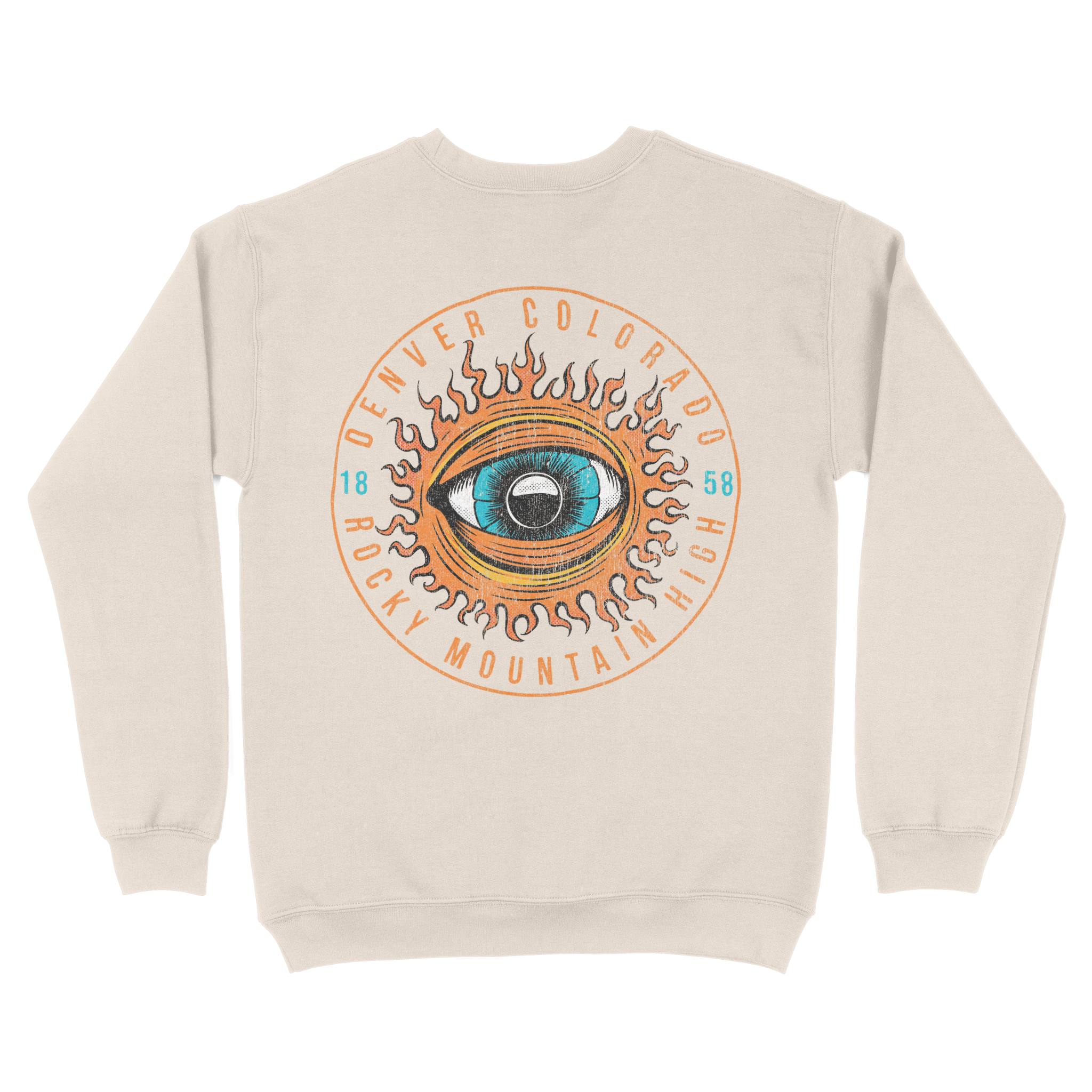 Denver Crewneck in Natural - back view