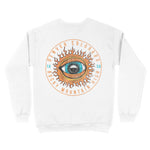 Denver Crewneck in White - back view
