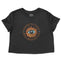 Denver Cropped Tee in Black - front view