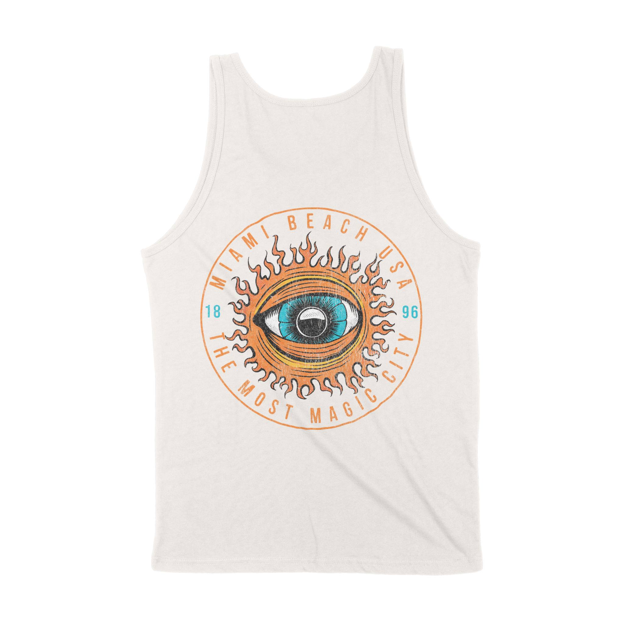 Miami Eye Sublime Tank Top in Vintage - back view