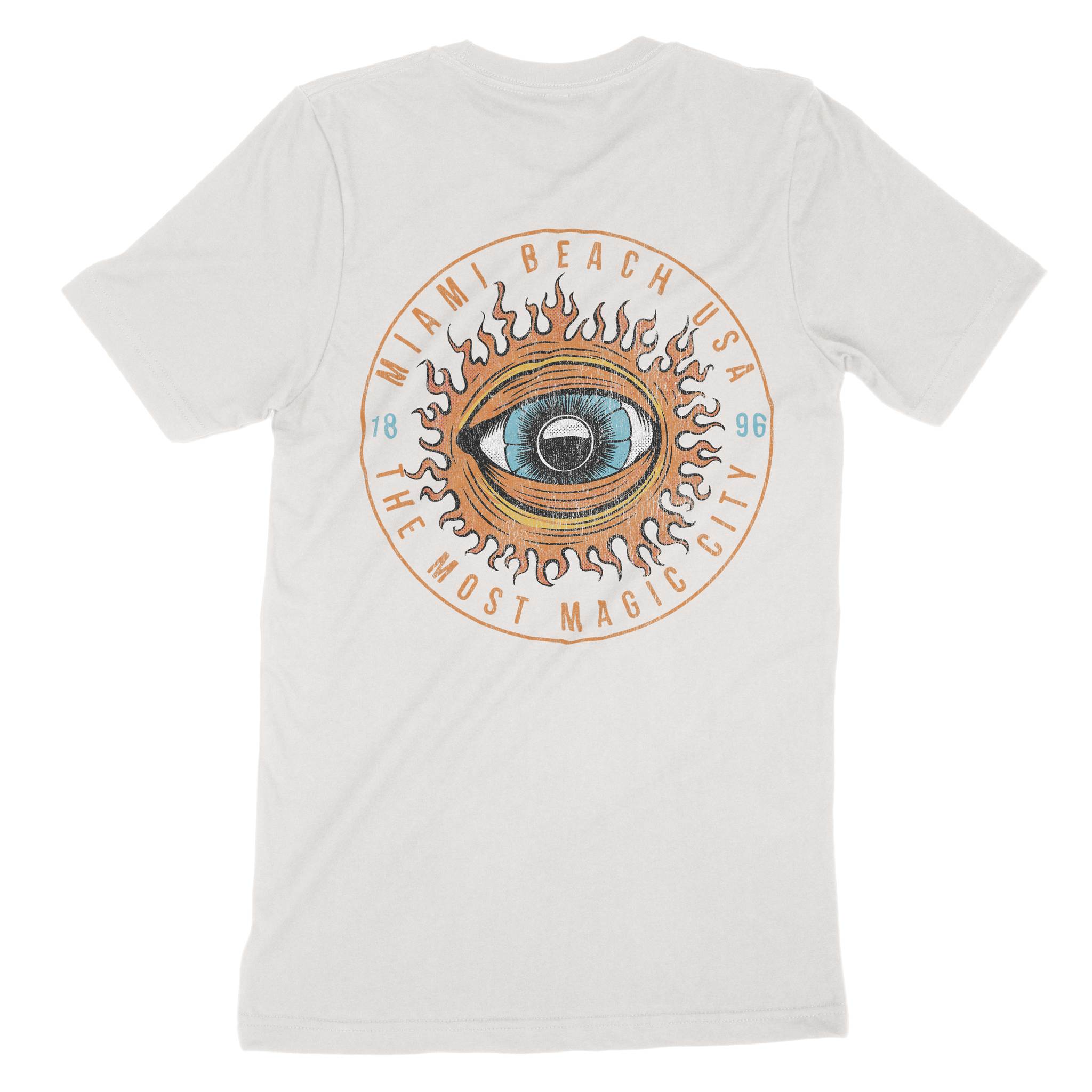 Miami Eye Sublime T-Shirt Vintage White back