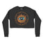 New York Cropped Crew in Black - front view