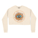 New York Eye Sublime Cropped Crew in Natural - front view