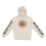 New York Hoodie in Natural - front-sleeves view
