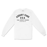 Asbury Park Classic Longsleeve in White - front view
