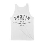 Austin Classic Tank Top White back