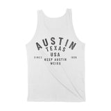 Austin Classic Tank Top White back