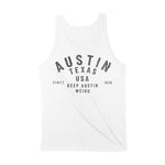 Austin Tank Top in White - back view