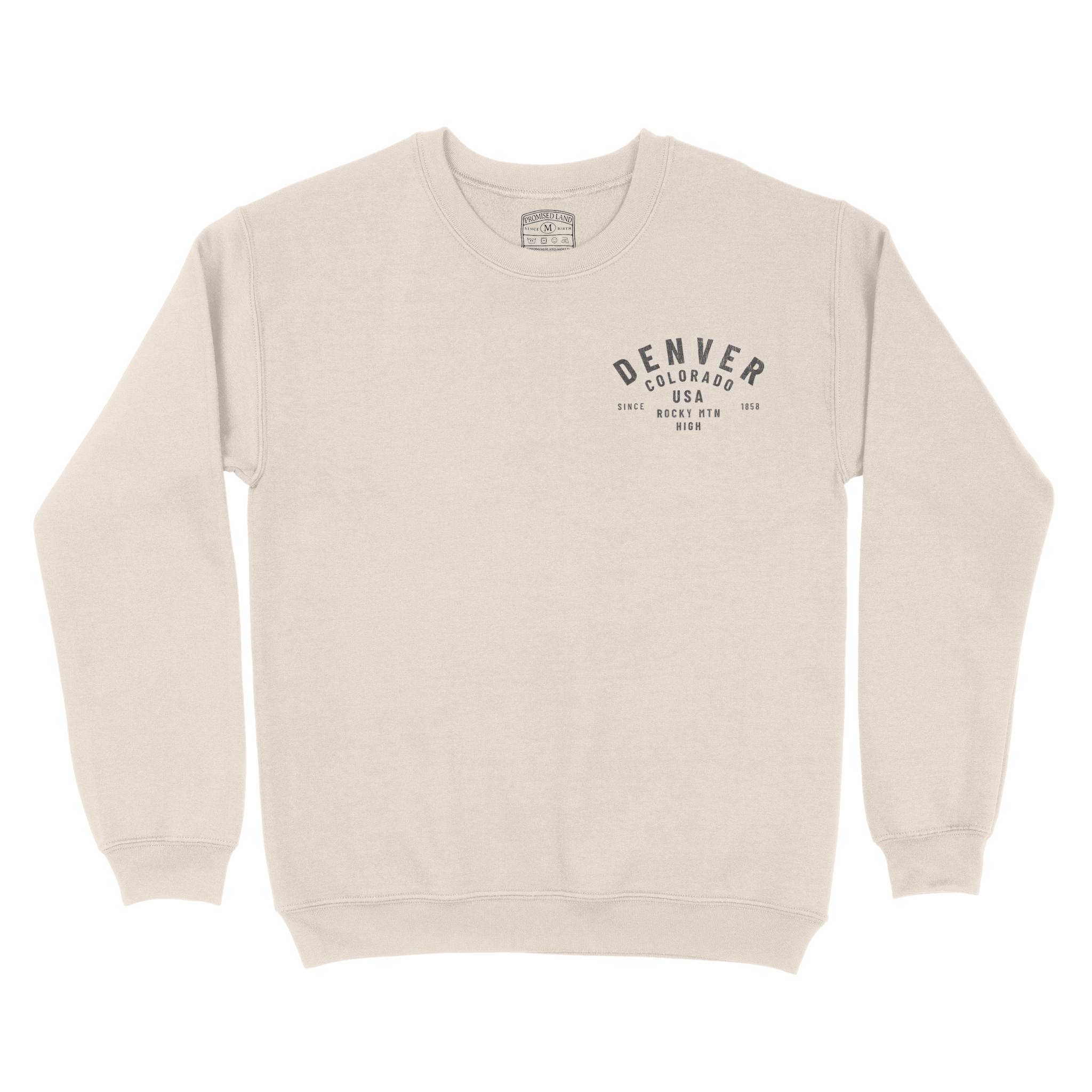 Denver Classic Crewneck in Natural - front view