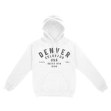 Denver Hoodie in White - front view