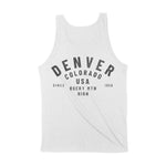 Denver Classic Tank Top White back