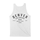 Denver Classic Tank Top White back