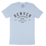Denver Classic T-Shirt Baby Blue front