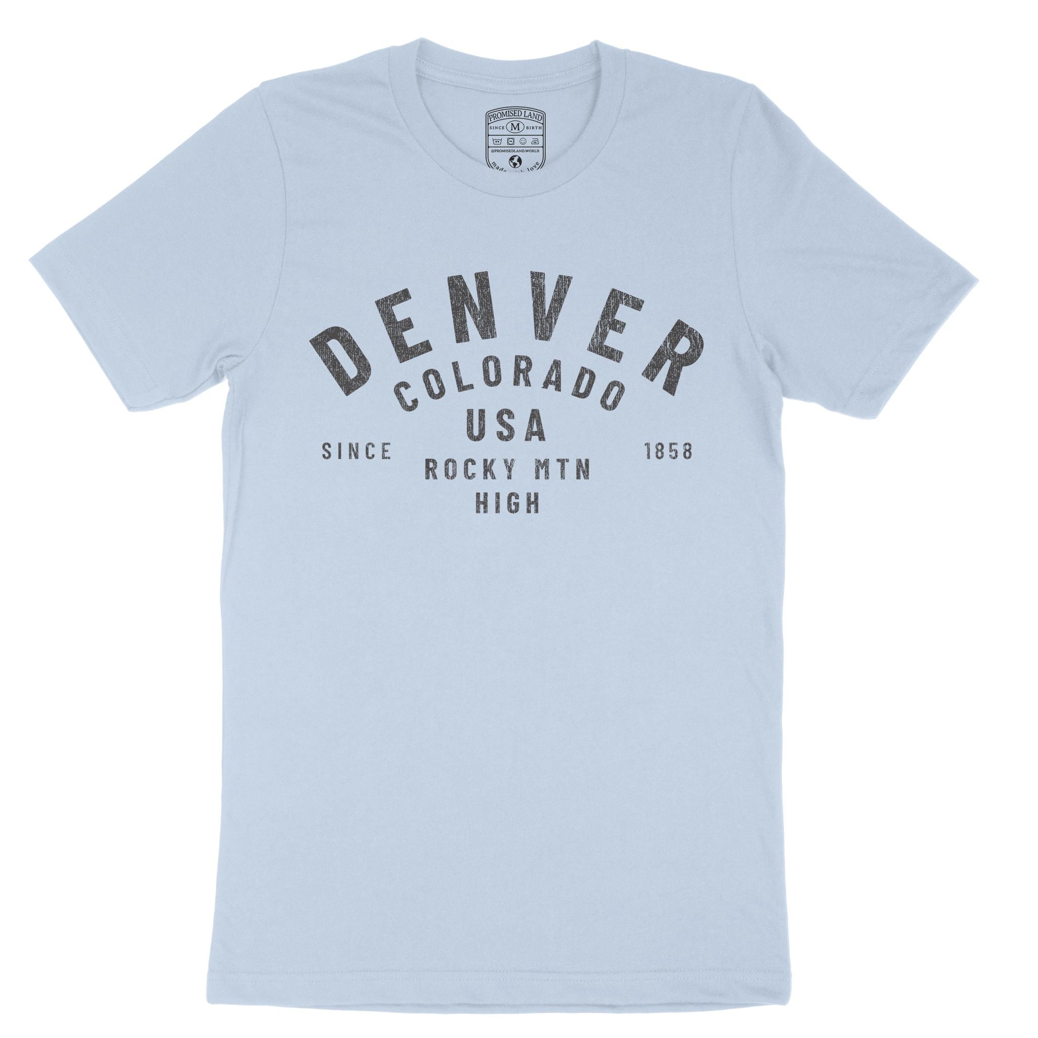 Denver Classic T-Shirt Baby Blue front