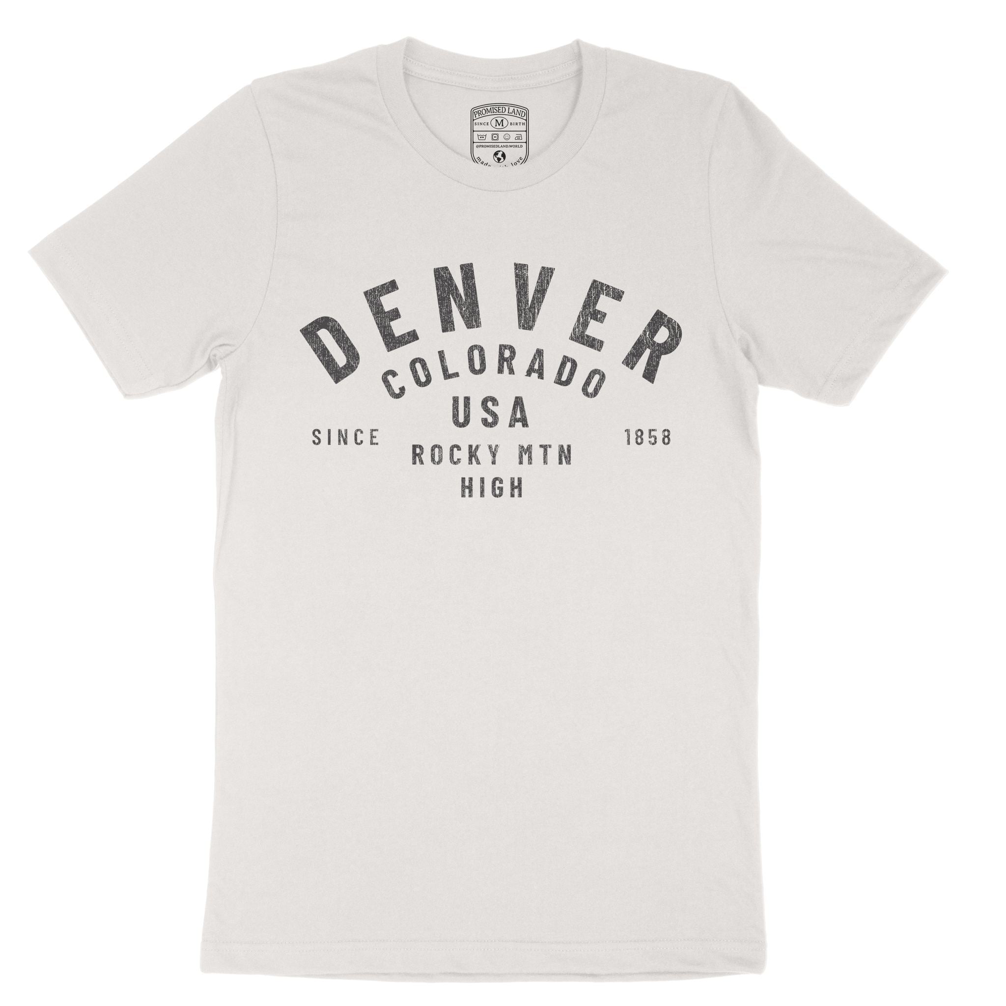 Denver Classic T-Shirt Vintage White front