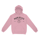 Miami Classic Hoodie Light Pink front