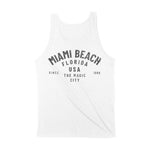 Miami Tank Top in White - back view