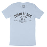 Miami Classic T-Shirt Baby Blue front