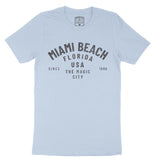 Miami Classic T-Shirt Baby Blue front