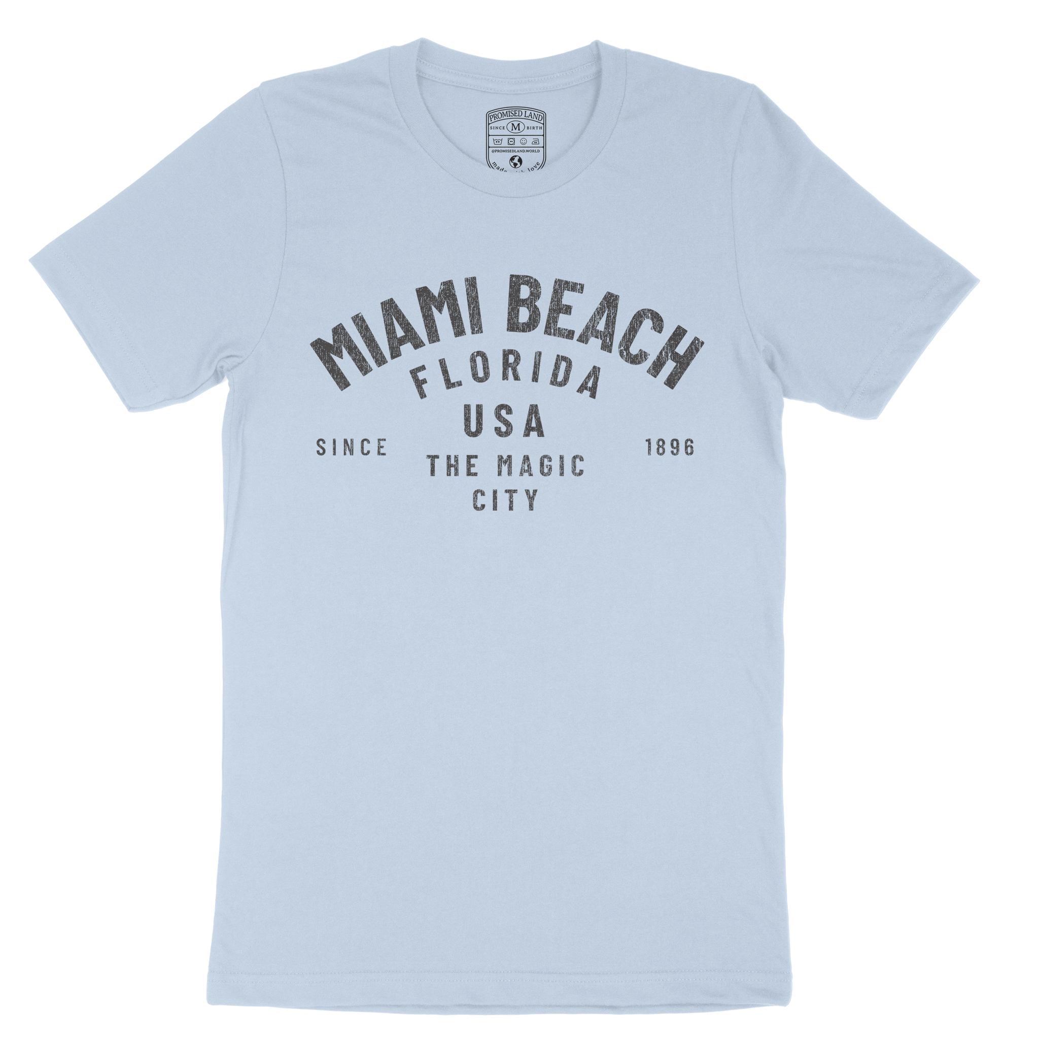 Miami Classic T-Shirt Baby Blue front
