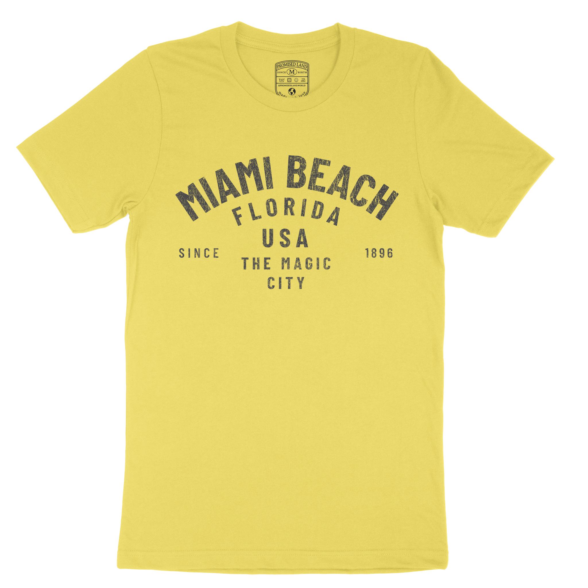 Miami Classic T-Shirt Maize Yellow front