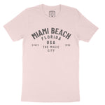 Miami Classic T-Shirt Soft Pink front